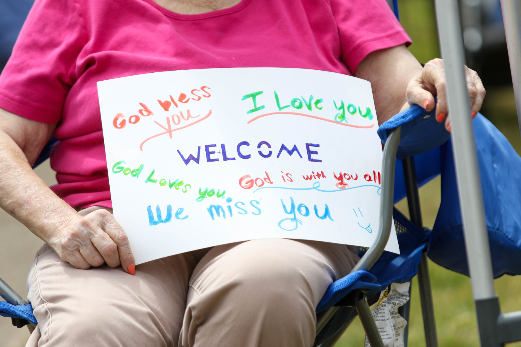 Car parade for Oak Park Nursing Home and Independent Living Community residents